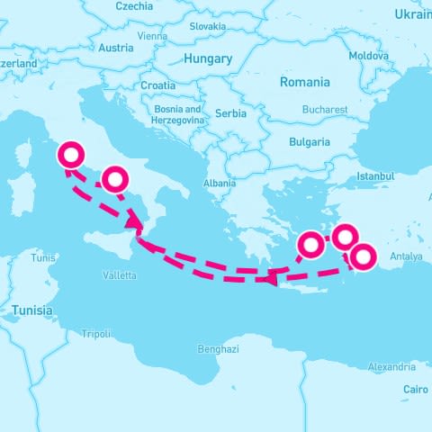 Mediterranean from Civitavecchia