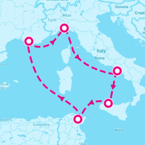 Mediterranean from Genoa