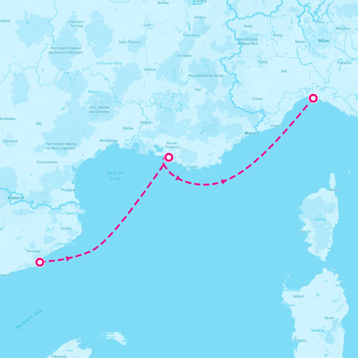 Mediterranean from Barcelona