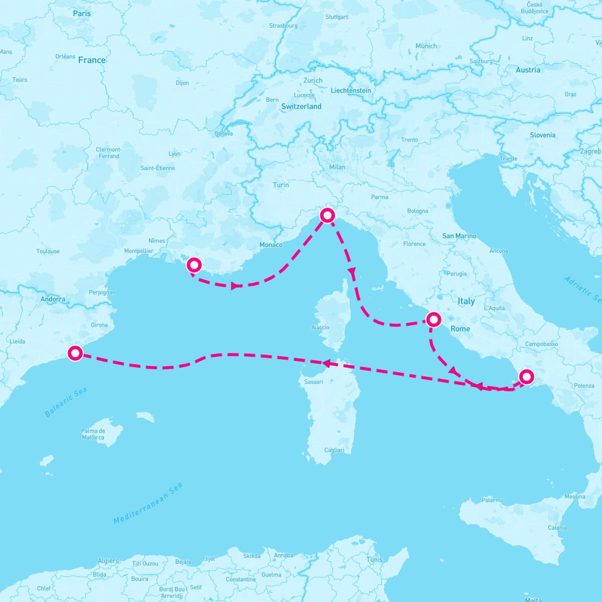 Mediterranean from Barcelona