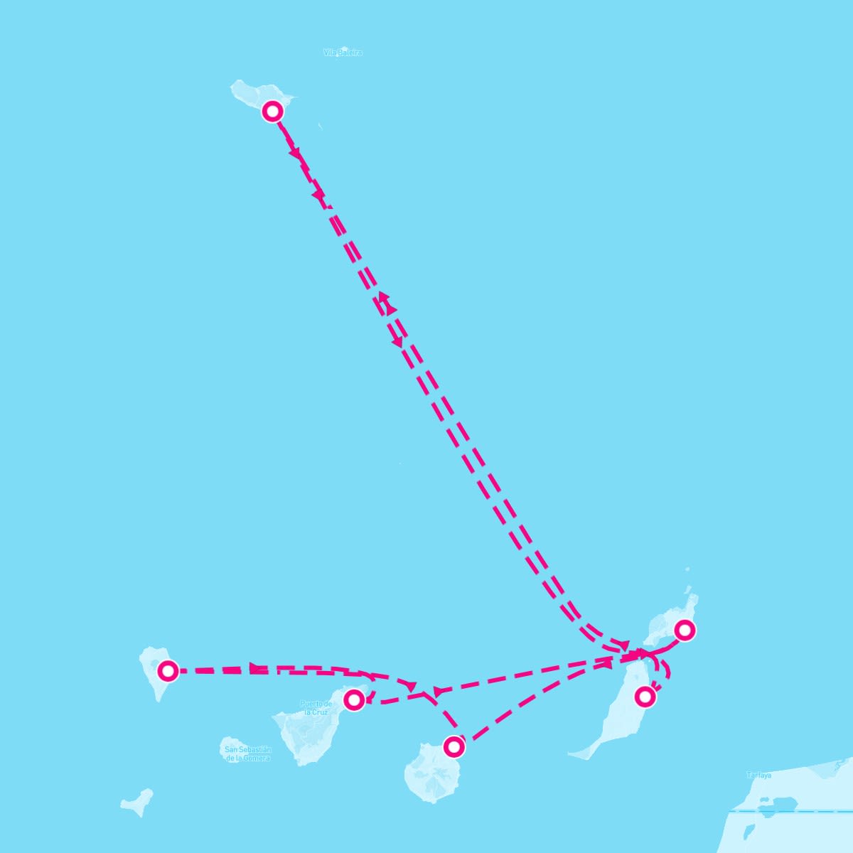 Canary Islands and Madeira from Funchal