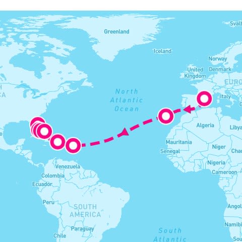 21 Night Msc Grand Voyages (Port Canaveral To Barcelona)