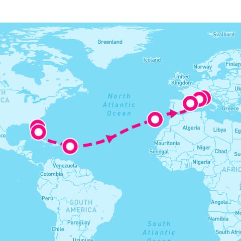 16 Night Msc Grand Voyages (Port Canaveral To Genoa)