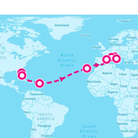 18 Night Msc Grand Voyages (Port Canaveral To Rome)