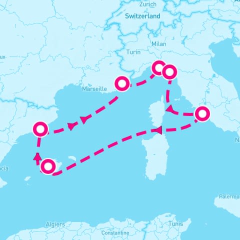 7 Night Western Mediterranean (Rome Roundtrip)