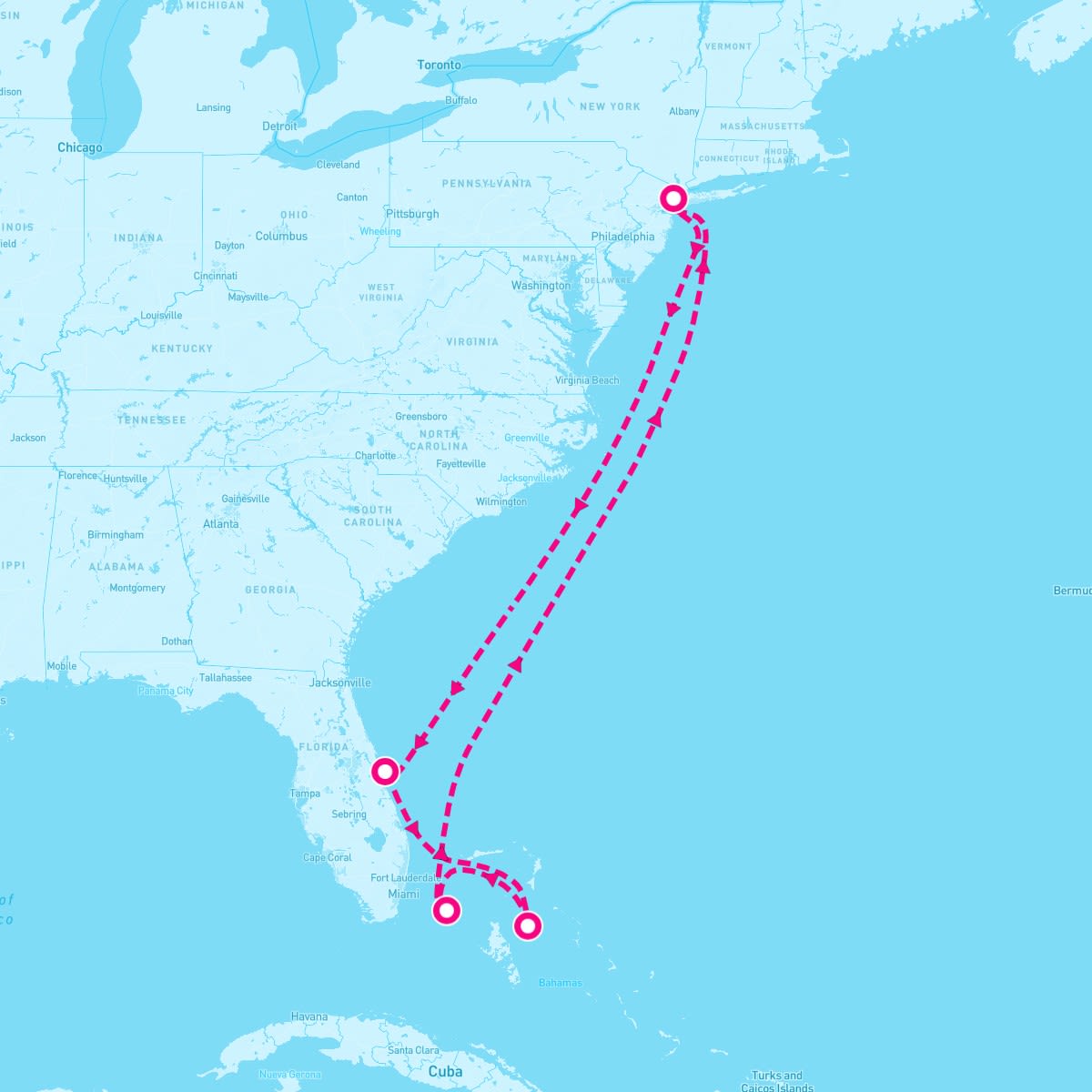 MSC Meraviglia - November 9th, 2025 - Cruise Map & Port Info
