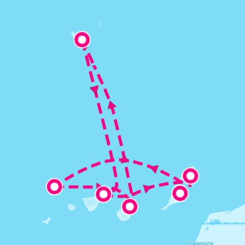 Canary Islands and Madeira from Las Palmas