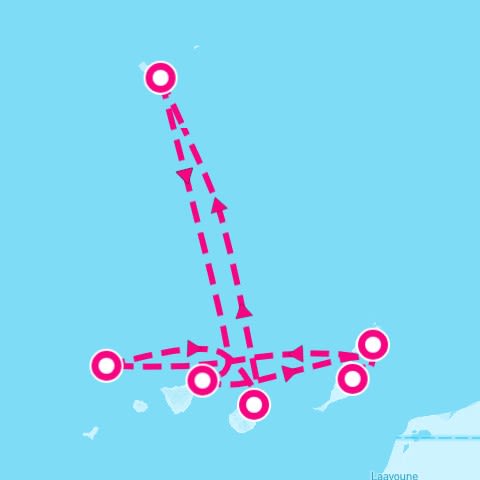 Canary Islands and Madeira from Las Palmas