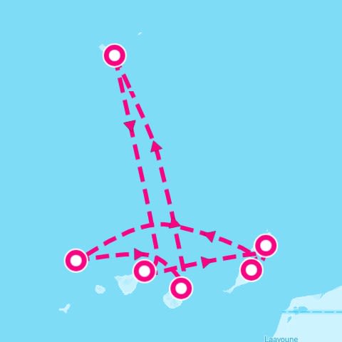 Canary Islands and Madeira from Santa Cruz