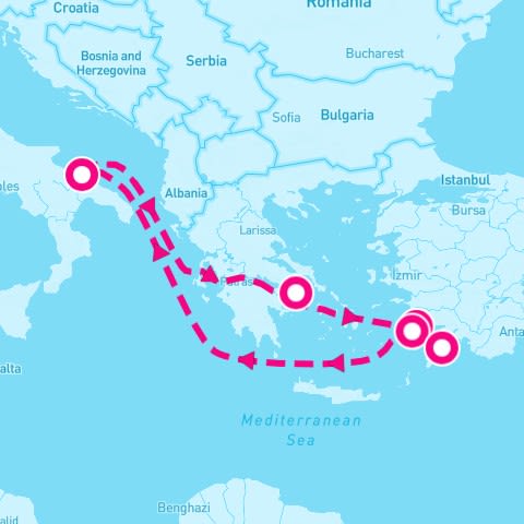 7 Night Eastern Mediterranean (Athens Roundtrip)