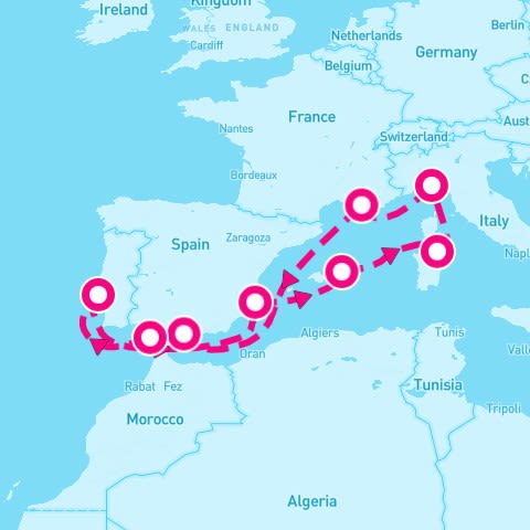 10 Night Western Mediterranean (Lisbon Roundtrip)