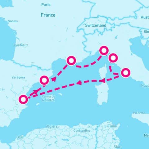 7 Night Western Mediterranean (Genoa Roundtrip)