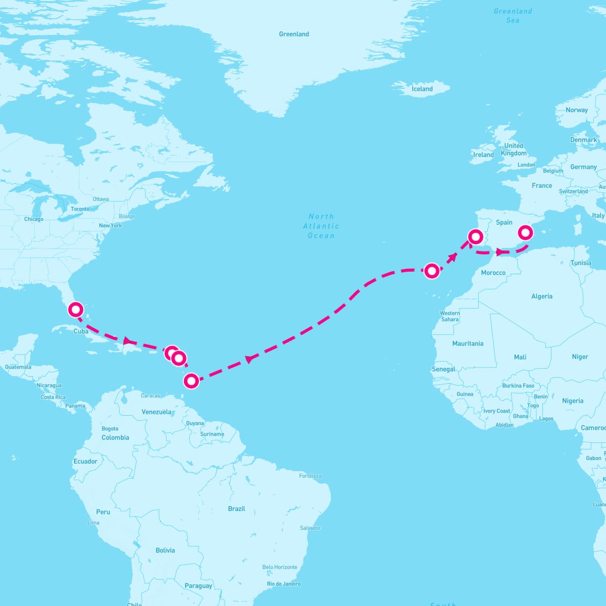 16 Night Msc Grand Voyages (Miami To Valencia)
