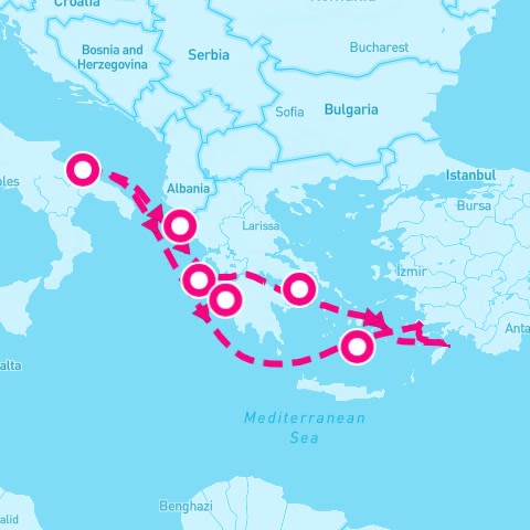 7 Night Eastern Mediterranean (Athens Roundtrip)