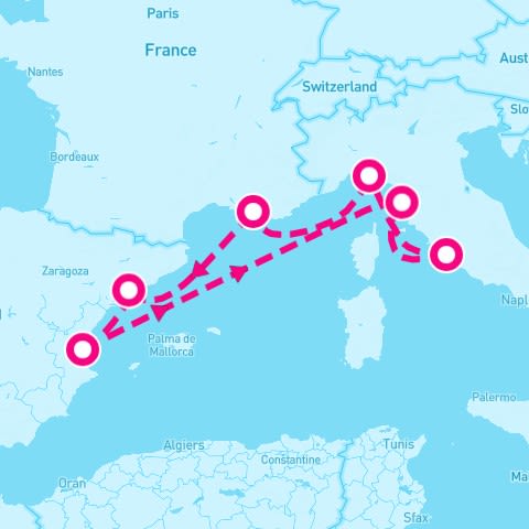 7 Night Western Mediterranean (Rome Roundtrip)