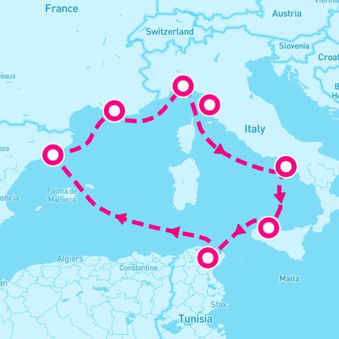 7 Night Western Mediterranean (Genoa To Livorno)