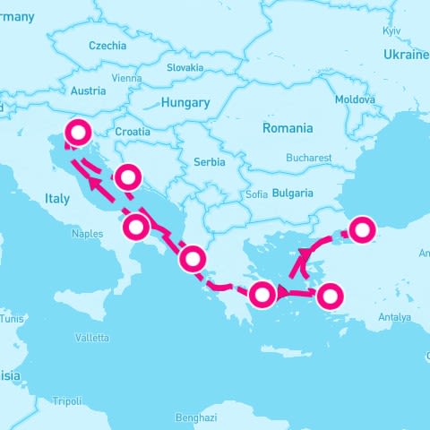 9 Night Eastern Mediterranean (Athens Roundtrip)