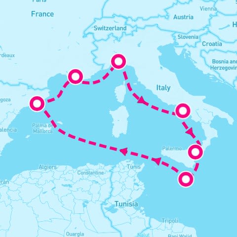 7 Night Western Mediterranean (Valletta Roundtrip)