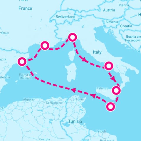 7 Night Western Mediterranean (Valletta Roundtrip)