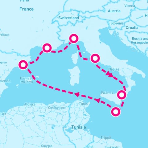 7 Night Western Mediterranean (Marseille Roundtrip)
