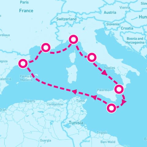 7 Night Western Mediterranean (Rome Roundtrip)