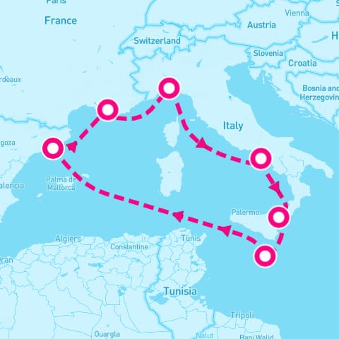 7 Night Western Mediterranean (Genoa Roundtrip)