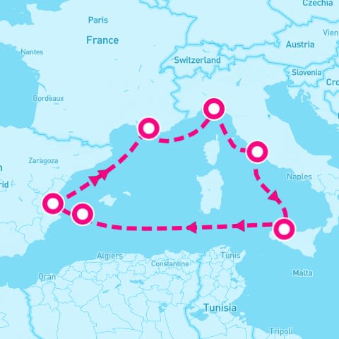 7 Night Western Mediterranean (Genoa Roundtrip)