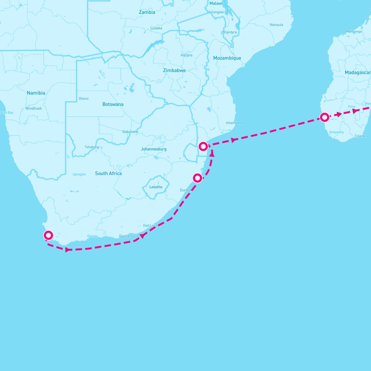 11 Night Eastern African Passage (Cape Town To Port Louis)