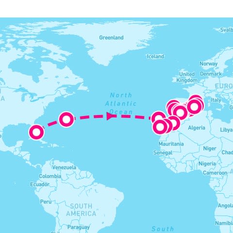 25 Night Sunlit Isles To Iberia (Miami To Barcelona)