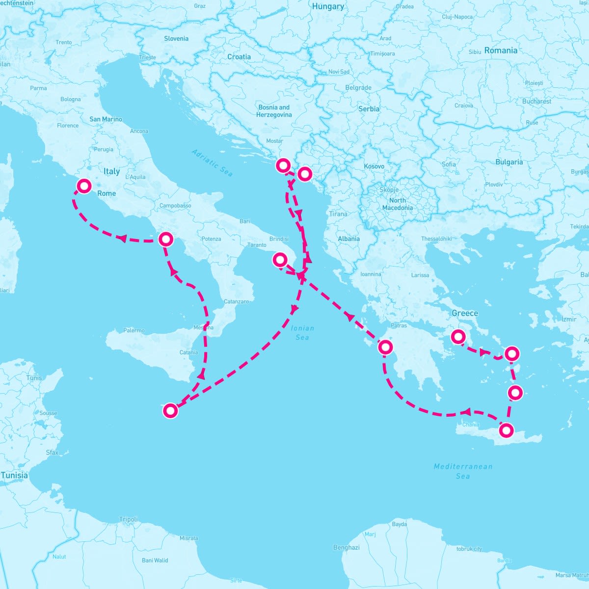 11 Night Isles Of The Mediterranean (Athens To Rome)