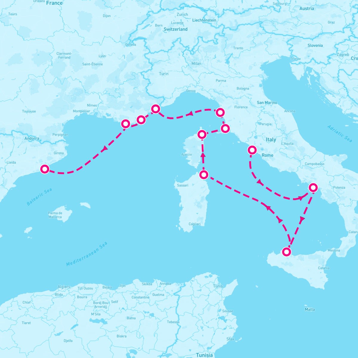 10 Night Italy & France Spotlight (Rome To Barcelona)