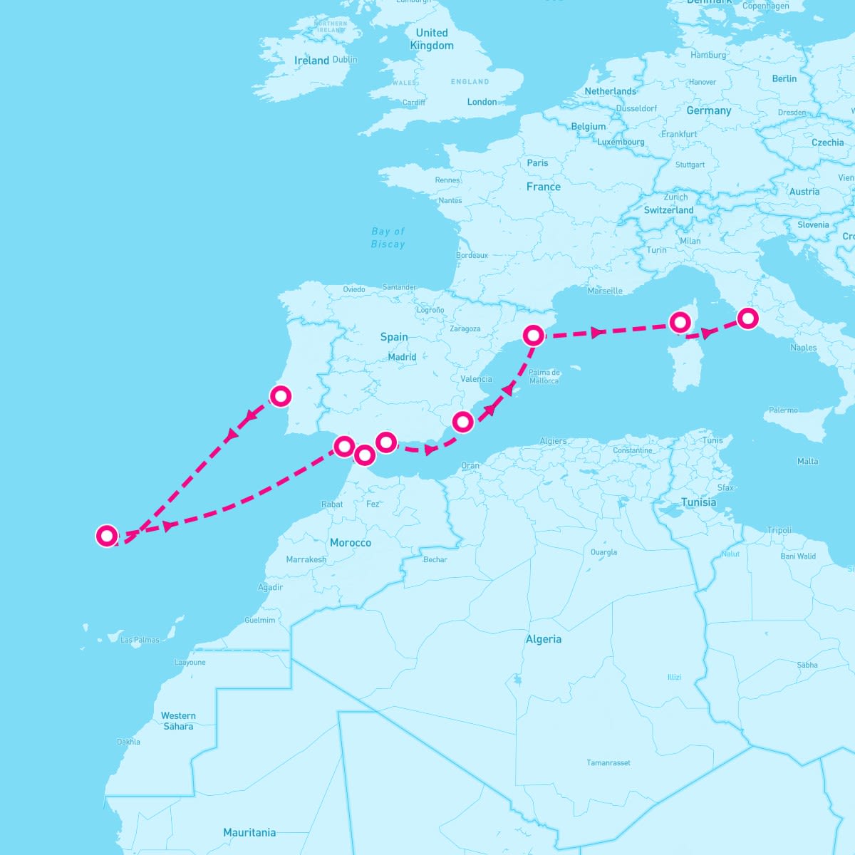 10 Night Portrait Of Iberia (Lisbon To Rome)
