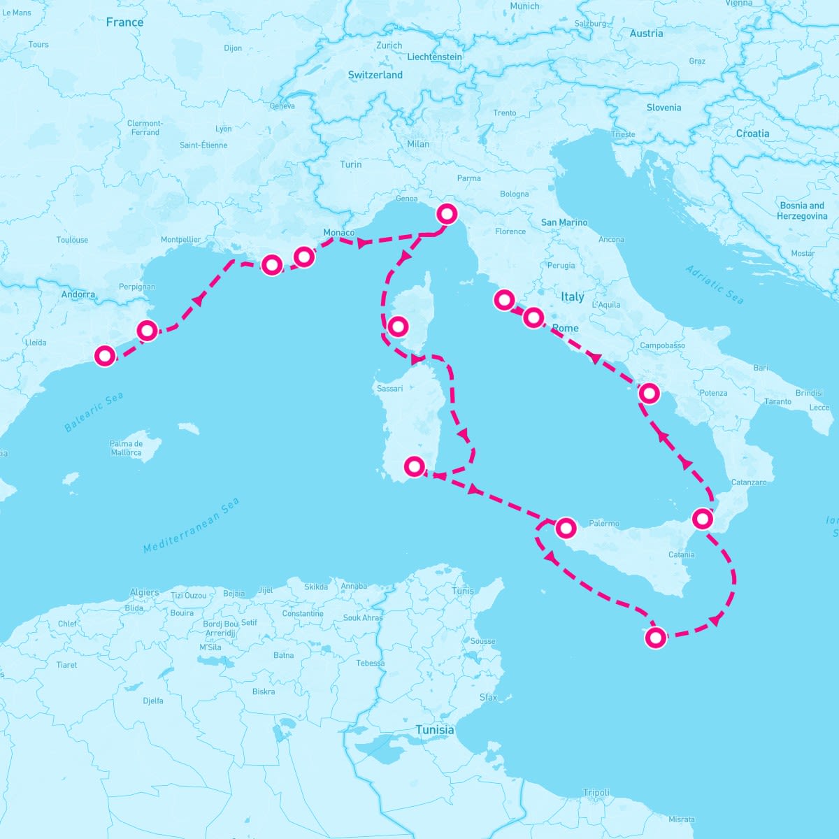 12 Night French & Italian Treasures (Barcelona To Rome)