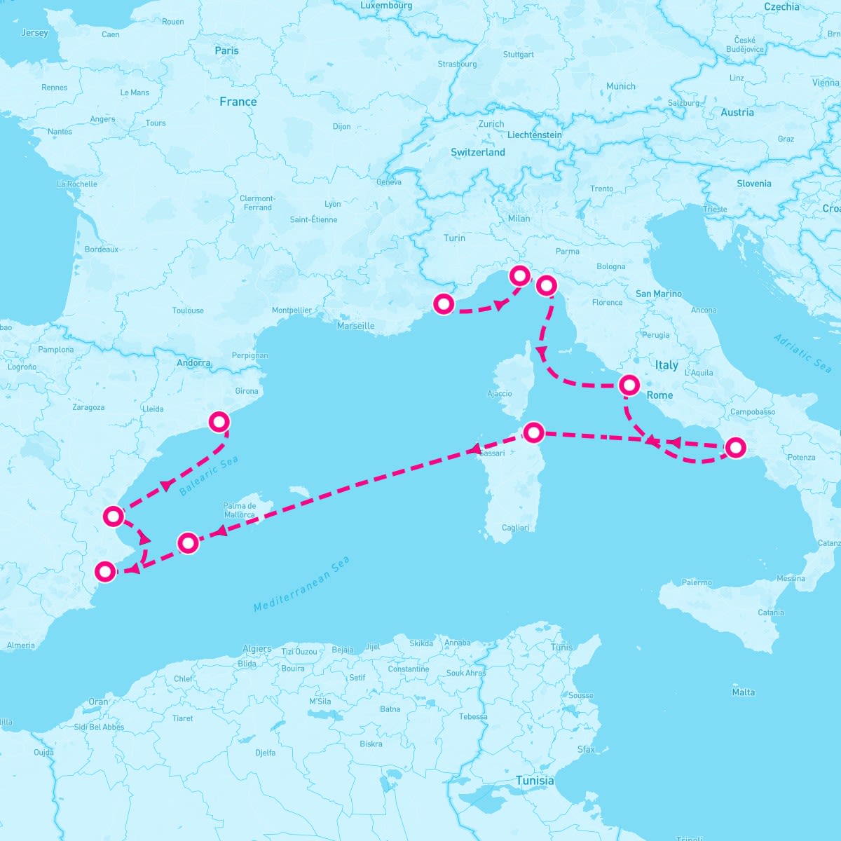 10 Night Havens Of Italy & Spain (Monte Carlo To Barcelona)