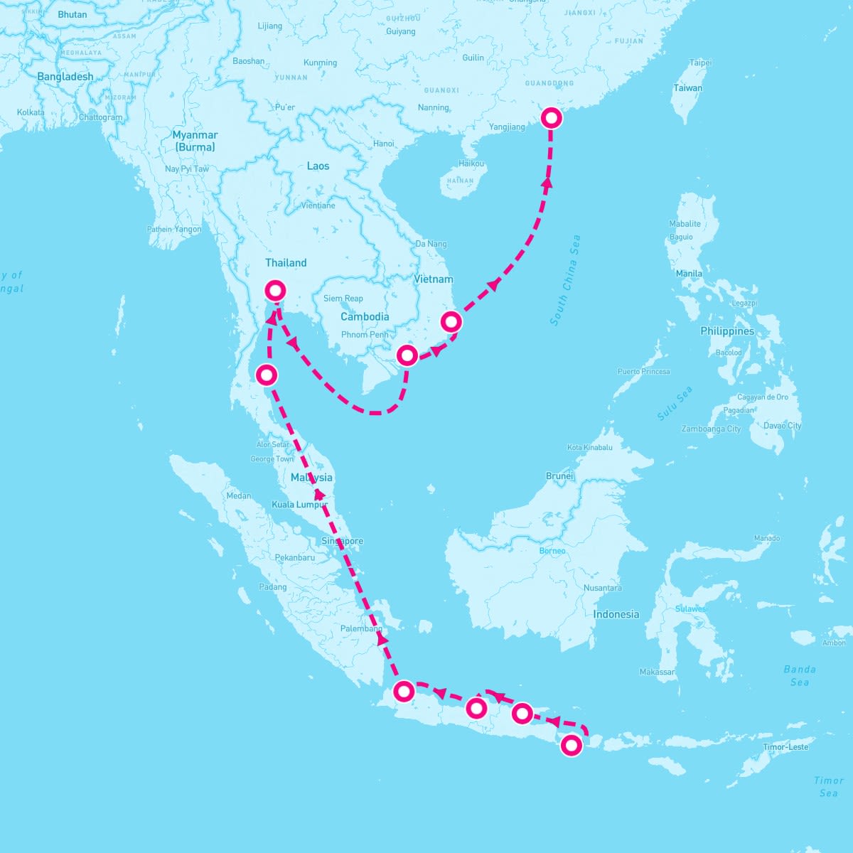 14 Night Lanterns & Lotuses (Bali To Hong Kong)