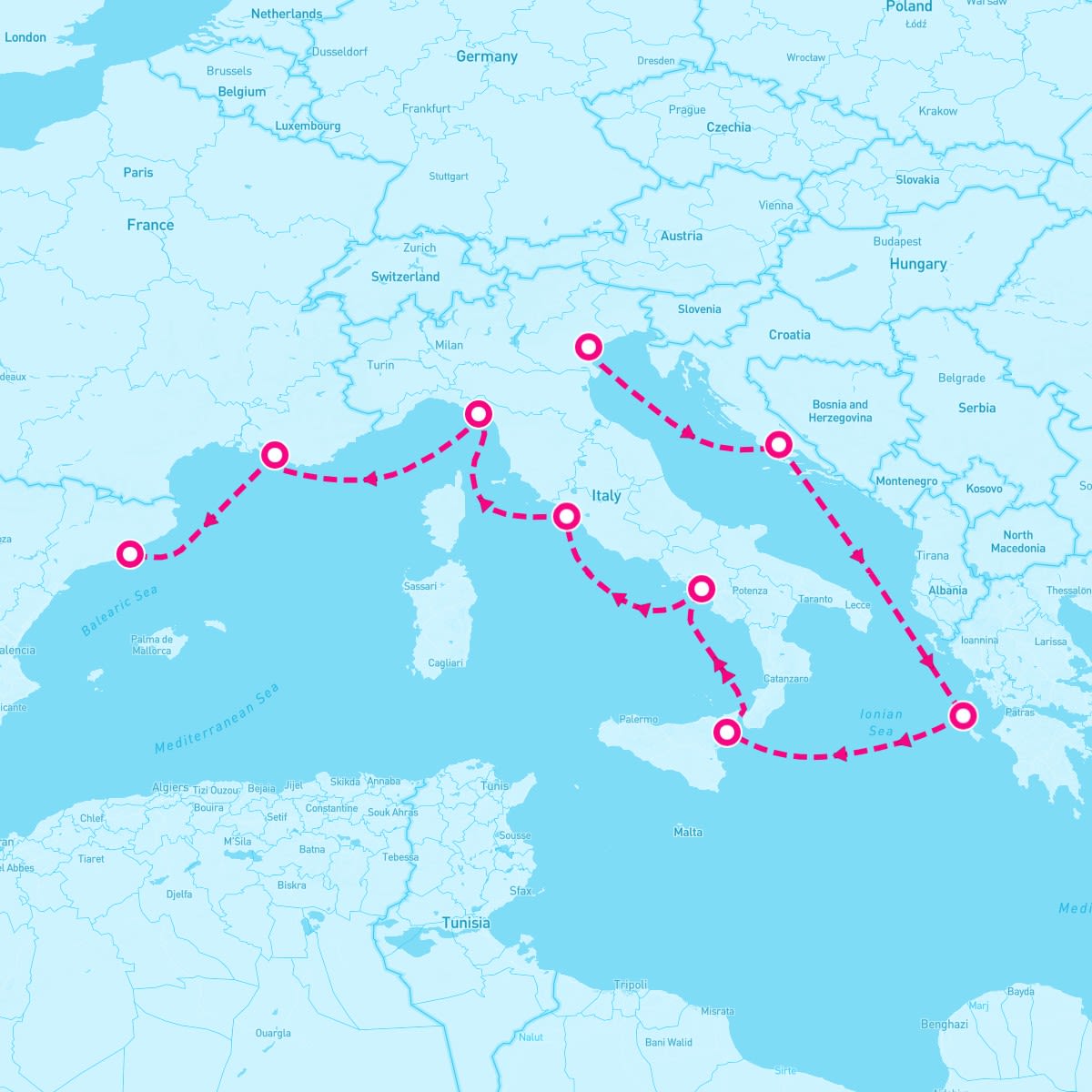 10 Night Venetian Sunset (Venice To Barcelona)