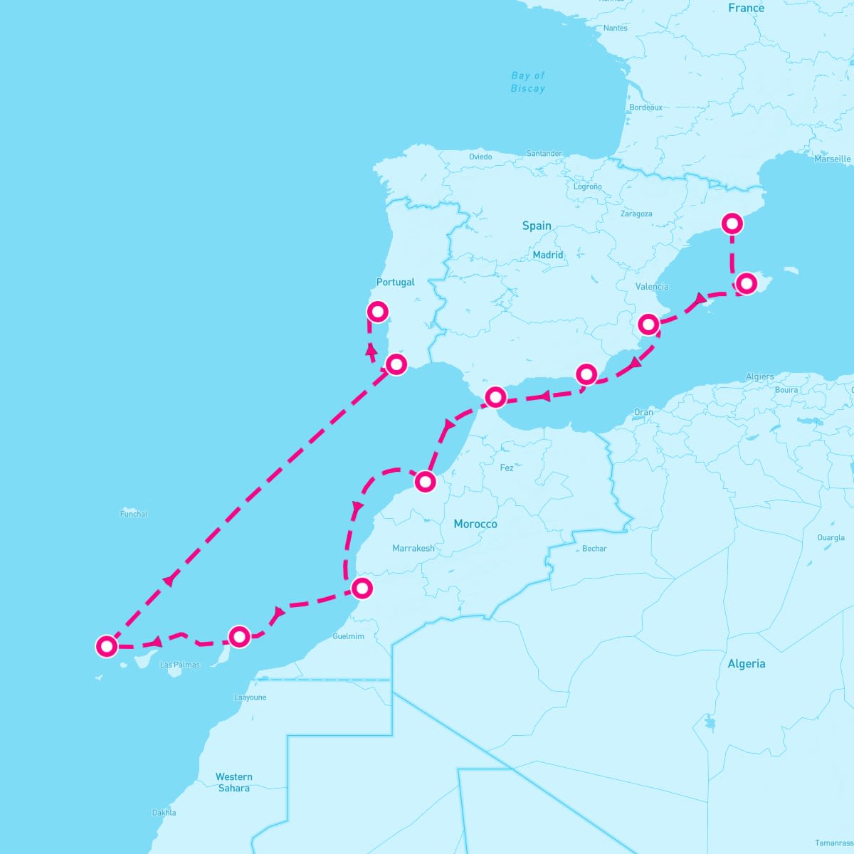 11 Night Moroccan Interlude (Barcelona To Lisbon)