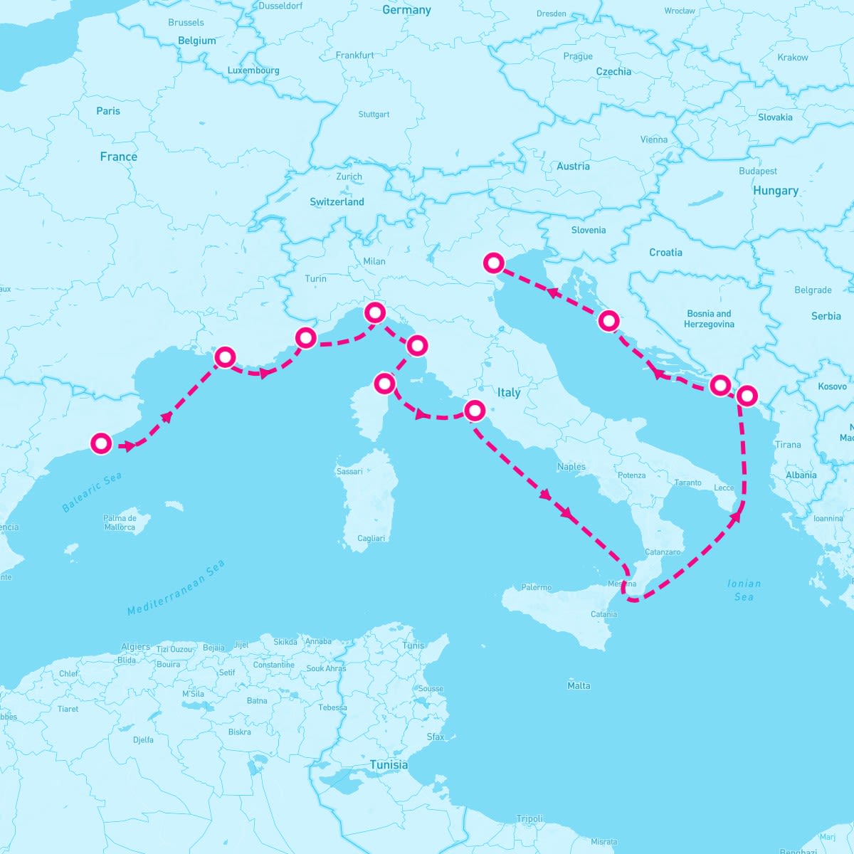 12 Night Dalmatian Discovery (Barcelona To Venice)