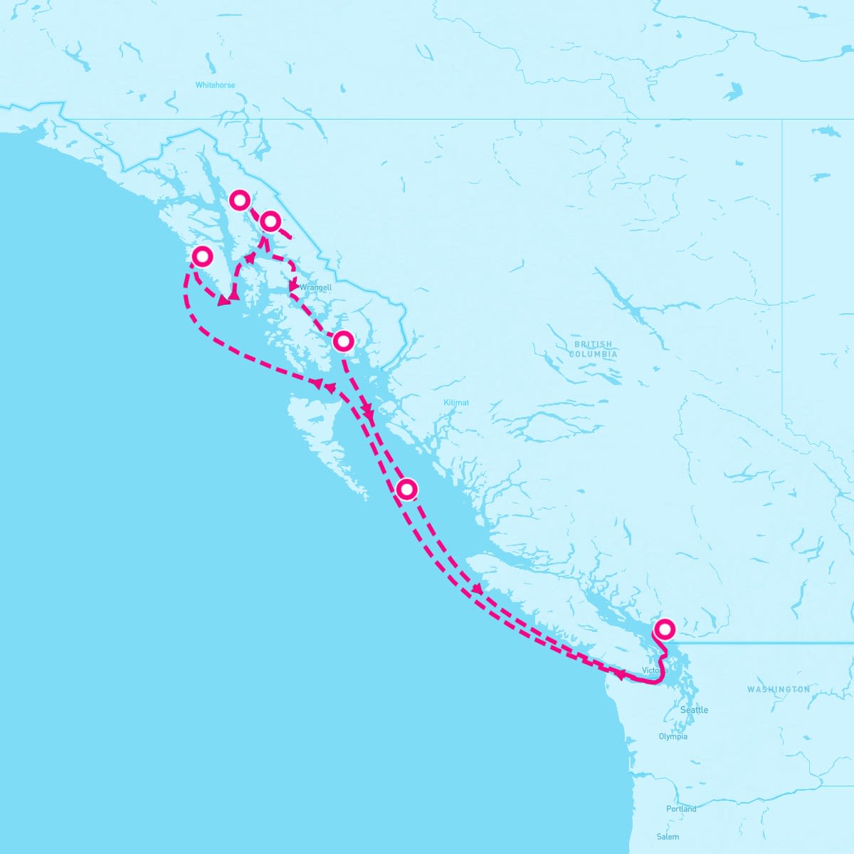 MS Nieuw Amsterdam itinerary map for September 22, 2024 (7 nights)