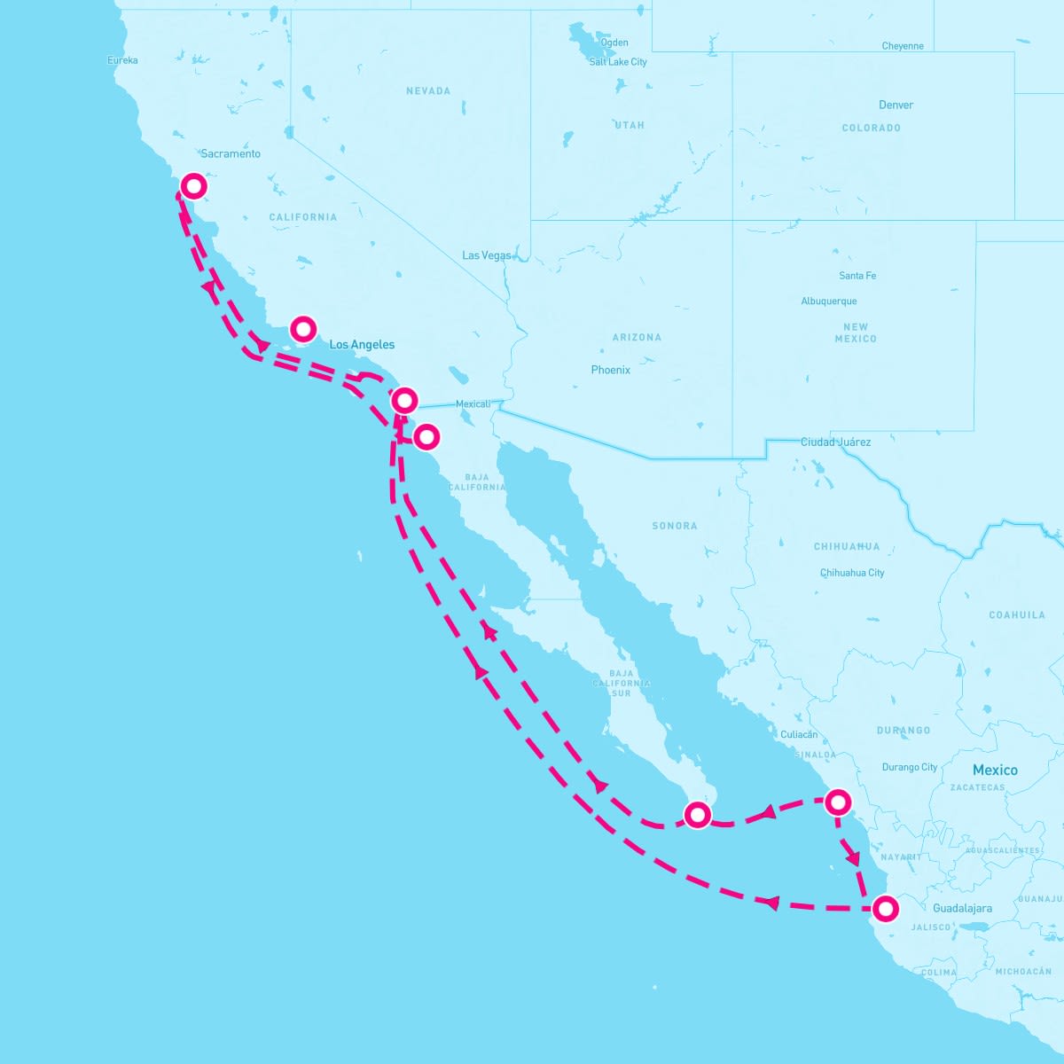 MS Nieuw Amsterdam itinerary map for October 11, 2025 (14 nights)