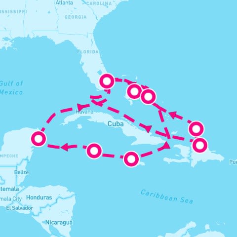 14 Night Western/Tropical Caribbean (Ft. Lauderdale Roundtrip)