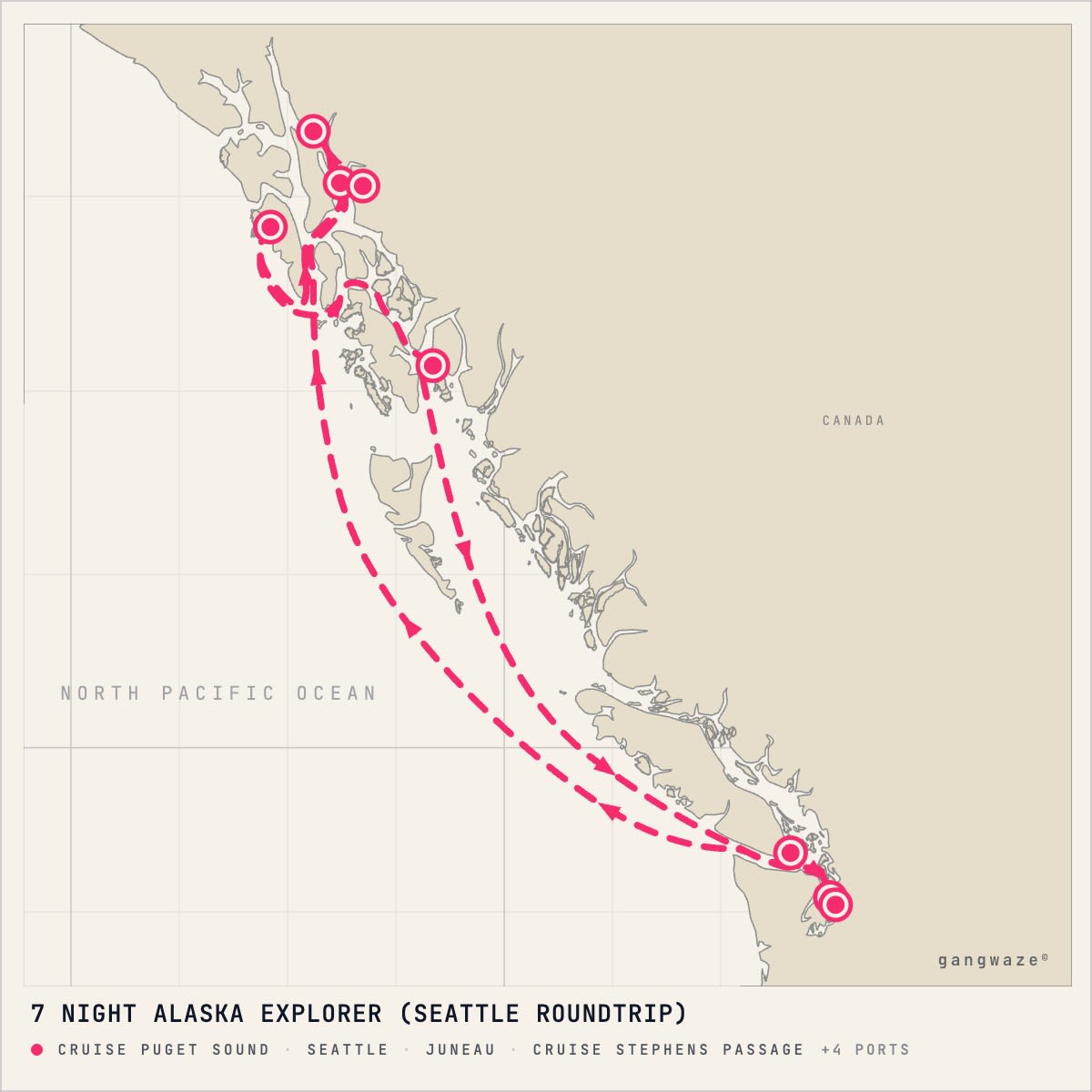 MS Noordam itinerary map for September 3, 2028 (7 nights)