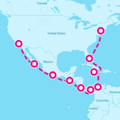 19 Night Panama Canal: Mexico & Jamaica (Los Angeles To New York)