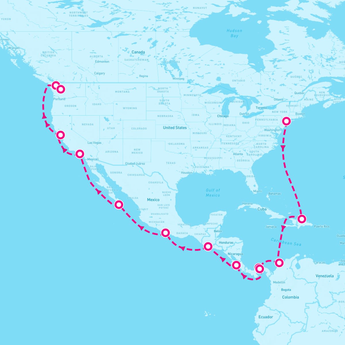 22 Night Panama Canal (New York To Seattle)