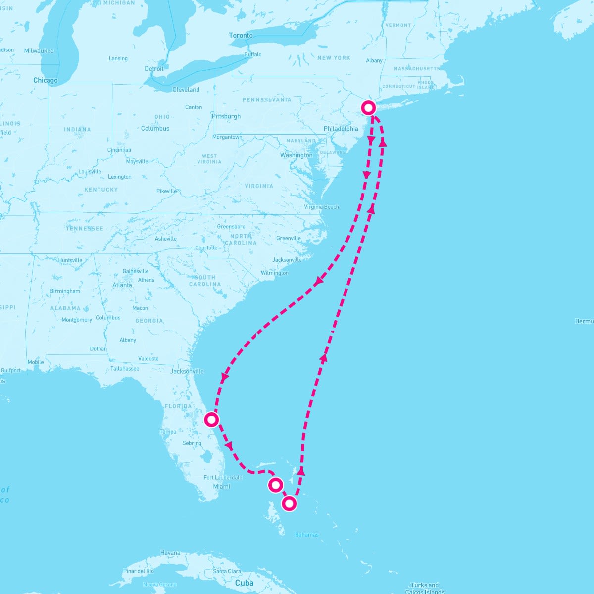 8 Night Bahamas: Great Stirrup Cay Orlando & Nassau (New York Roundtrip)