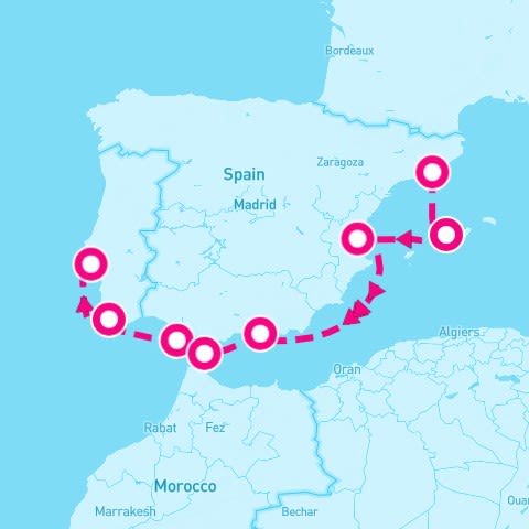 7 Night Mediterranean: Spain & Portugal (Barcelona To Lisbon)