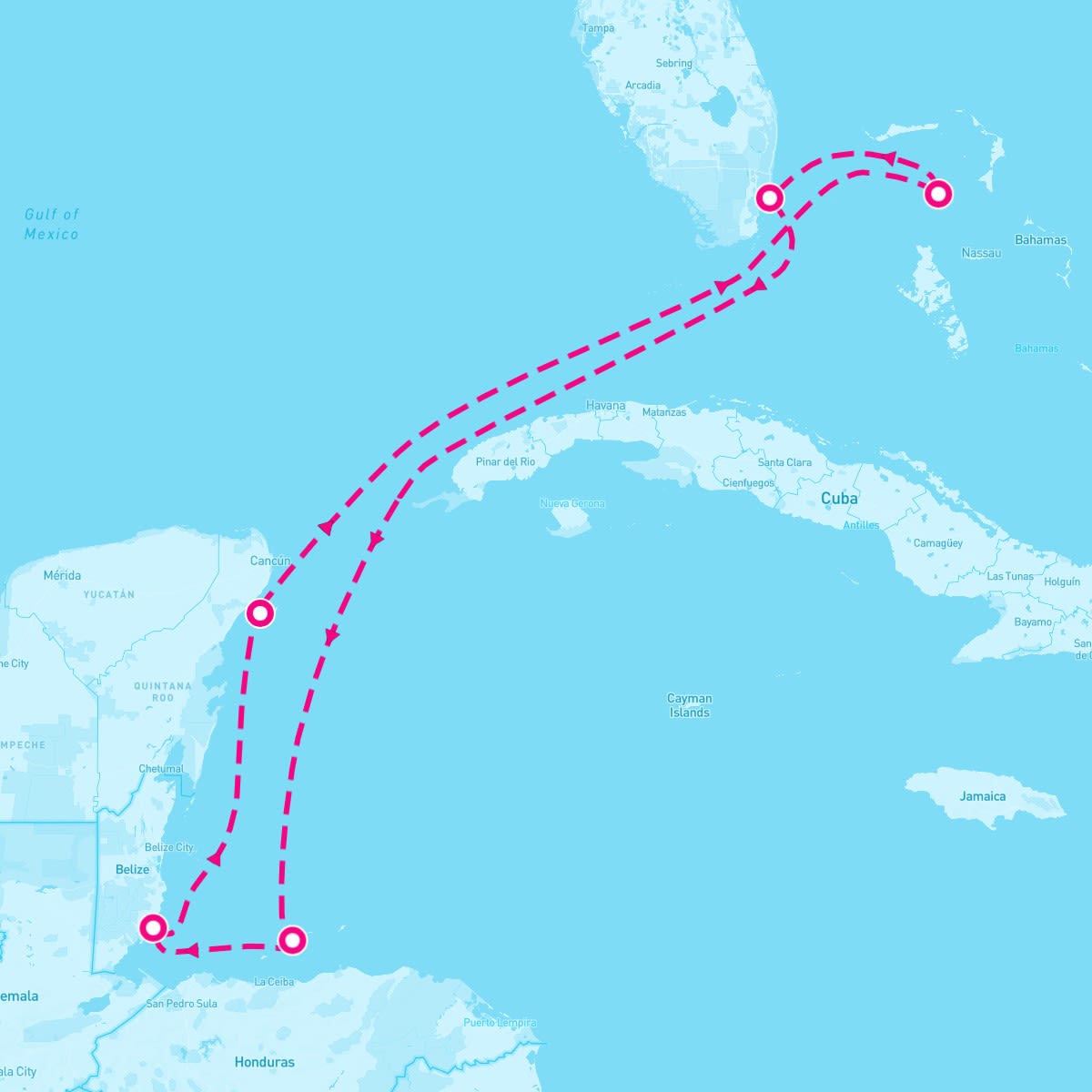 7 Night Caribbean: Great Stirrup Cay & Harvest Caye (Miami Roundtrip)