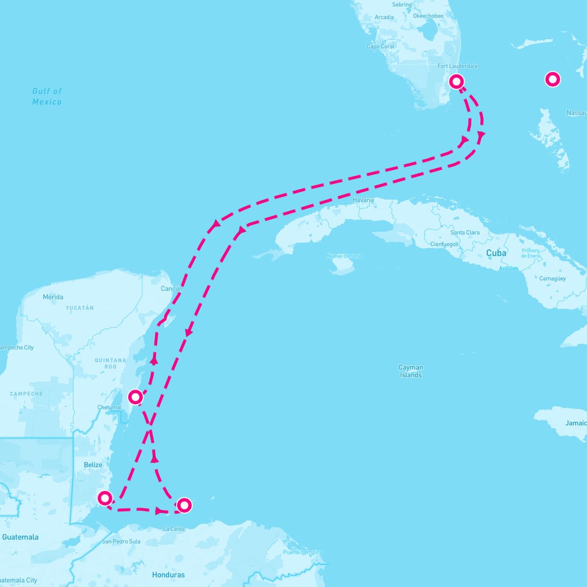 7 Night Caribbean: Harvest Caye Costa Maya & Roatan (Miami Roundtrip)