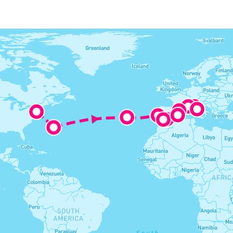 16 Night Transatlantic - Eastbound (New York To Rome)