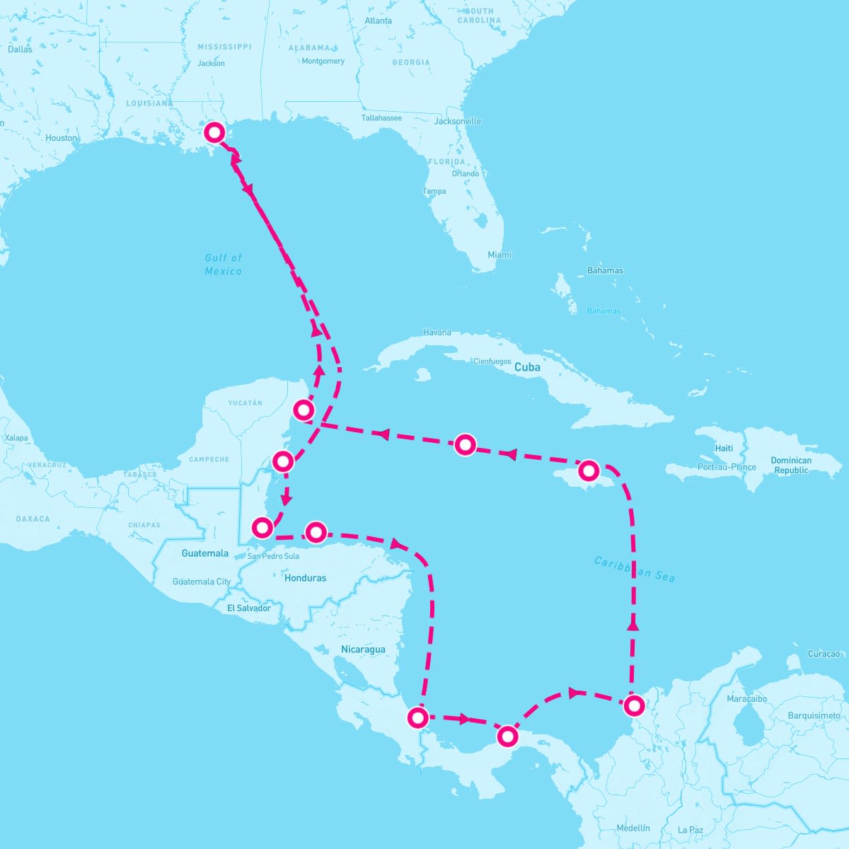 14 Night Caribbean: Cartagena Cozumel & Roatan (New Orleans Roundtrip)